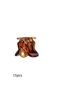 40pcs Amber Mini Hair Clips With Storage Jar, Strong Grip, Suitable For Buns And Bangs, Multi-Functional Hair Accessories - Multicolor - View 8