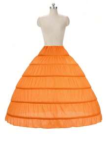 XKTRXF Women's 6 Steel Hoop Oversized Fluffy Bridal Petticoat Underskirt - A - View 10