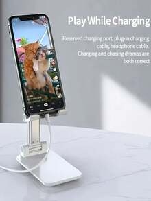 1/2 piezas Soporte para teléfono, ajustable y plegable, compatible con todos los teléfonos inteligentes - Soporte ajustable para teléfono móvil - Ver 5