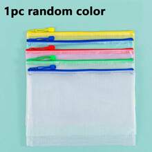 1/5/10/20 A4 Zipper File Bags, Transparent Storage Bags, Minimalist Color Scheme, Suitable For A4 Paper And Book Storage, Office Document And Material Storage Bags. Suitable For School, Office, And Home Use. - Multicolor - View 12