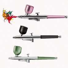 1 PC Portable Single Action Airbrush 0.3mm Nozzles Spray Gun Pen For Model Cake Nail Car Painting Beauty Inkjet - Multicolor - View 1