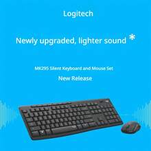 Logitech MK295 Black Wireless Keyboard And Mouse Combo, Silent Office Keyboard Set, Mouse And Keyboard For Laptop, Personal Computer, Desktop, Full-Size 104-Key Membrane Keyboard - View 5