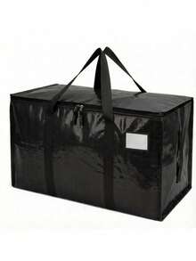 Extra Large Thickened Moving Storage Bag With Sturdy Zipper And Reinforced Handles, Durable Fabric Storage Tote Bag, Suitable For Clothing, Bedding, Ideal For Closet Organization, Home Storage, Moving, Dorm And Seasonal Item Storage - Multicolor - View 9