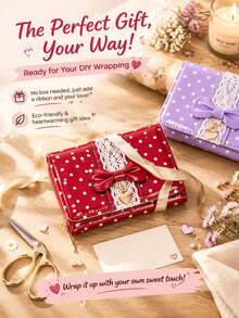 Women's Shiny Polka Dot Bow Trifold Wallet, PU Leather Short Wallet With Lace Decoration, Heart Charm And Zipper Coin Pocket - Multicolor - View 8