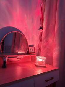1pc Water Ripple Projection Atmosphere Light, Touch/Remote Control, 16 Dynamic Colors, USB Powered, Christmas Decoration Light, Suitable For Bedroom, Living Room Or Office Decor, Suitable For Teens 14+ - Multicolor - View 3