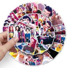 asmodee 50pcs Demon Hunters KPOP Stickers, Anime Movie Waterproof Decorative Notebook Stickers - Multicolor - View 5