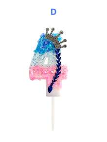 Snowflake Gradient Crystal Crown Blue Woven Style Birthday Number Candle, Autumn Decor, Souvenir, Camping, Kitchen, Christmas, Party Gift, Kitchenware, Home Decor & Accessories, Party Decoration & Supplies - View 22