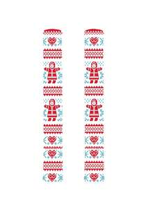 2-Piece Christmas Refrigerator Door Handle Protector Cover, Oven Handle Protector Cover, Ultrasonic Embossed Pattern Door Handle Protector Cover - View 13