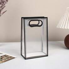 1/5/10pcs Transparent PVC Frosted Tote Bags Gift Packaging Bags Souvenir Bags, Suitable For Storing Books, Textbooks, Miscellaneous Items, Toys, Figures, Etc., Use Scenarios: School, Home - Multicolor - View 6