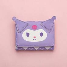 Cute PU Leather Cartoon Character Short Wallet, Japanese Style Cute Cartoon Print Multi-Color Foldable Small Purse, Suitable For Girls' Daily Use - Multicolor - View 4
