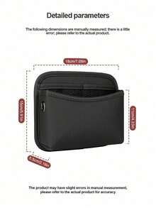 1pc Car Storage Bag PU Leather Car Organizer Storage Bag Adhesive Phone Holder Car Interior Phone Bag - A - View 7
