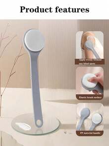 1pc Long Handle Body Lotion Applicator, Back Brush, Sponge Pad, Post-Bath Body Care Tool - Multicolor - View 7