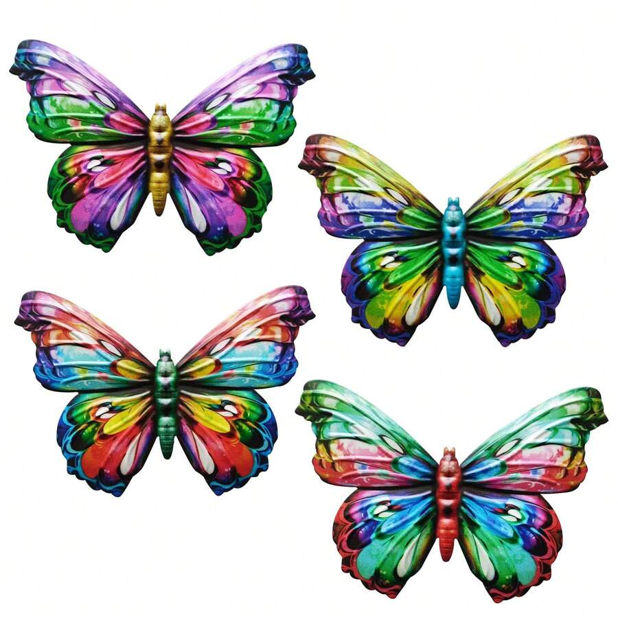 Beautiful Butterfly Wall Hanging Decor For Home, Outdoor, Garden And Yard - Butterfly 4PC - View 1