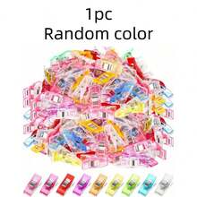 20pcs/10pcs/1pc Mixed Color Plastic Clips, Multi-Purpose Clips For Fabric, Sewing, Quilting, Crafts, Food Bag Sealing And Daily Use - Multi-color - View 10