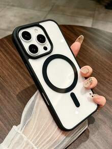 手機殼－時尚個性化極簡新款高級磁吸透明手機殼，相容 iPhone 18/18Pro/18ProMax/17/17 Pro/17 Pro Max/17 Air/16 E/15/14/13 Pro Max/12/11 - 黑色 - 查看 2