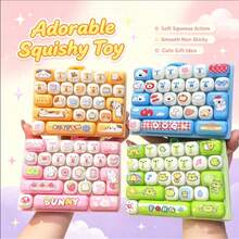 Gantungan Kunci Mainan Keyboard Pereda Stres 26 Tombol, Liontin Keyboard Mainan Kreatif Tekan Jari Ukuran Besar - Cocok Sebagai Hadiah Kecil untuk Pesta Liburan, Gantungan Kunci Keyboard Mini Buku Harian Hewan 26 Tombol, Gantungan Tas Mainan Tombol Pereda Tekanan Portabel, Hadiah Pereda Kecemasan (Pola Huruf/Variasi Warna Acak Adalah Normal/Dikirim Secara Acak) - MultiWarna - View 1