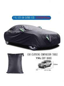 Summer Universal Car Cover - Sunproof, UV Resistant, Waterproof, Dustproof & Heat Resistant PEVA Material, 8 Sizes Available, All Season Vehicle Protection, Dustproof, Silver Appearance, Car Accessories - Multicolor - View 13