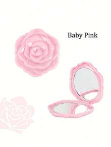 5 Pcs Cermin Kompak Mawar, Cermin Lipat Genggam Mini Warna Pink untuk Riasan dan Perjalanan, Hadiah Bridesmaid - Beraneka warna - View 7