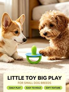 Dog Chew Toy, Pacifier-Style Teething Stick For Small Dogs And Puppies, Textured Surface For Teeth Cleaning, Relieves Boredom, Fun Chewing Experience, Interactive Pet Play Accessory, Not Suitable For Large Pets. Please Order Carefully - Multicolor - View 3