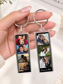 Customized Personalized Film Strip Photo Keychain-Perfect For Valentine's Day, Birthdays, Christmas, Anniversaries, And Cherishing Wonderful Memories. - Multicolor - View 5