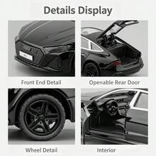 New RS7 Simulation Model - Exquisite Model Ornament - Three Doors Openable - Hatchback Trunk - Realistic Replica Model - Suitable For Office Decoration Collection - Exquisite Collectible Ornament - Home Decor - Gift Giving - Multicolor - View 4