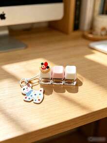1 móc khóa bàn phím Kawaii, charm mini dễ thương cho túi xách, vòng móc khóa hình phím bàn phím, mặt treo chìa khóa ô tô và ba lô, phù hợp làm quà tặng trao đổi - Nhiều màu - Xem 15