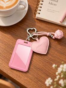 Love Hanging Rope Card Holder, Cute Girl Style Student Campus Card Holder, Bus And Subway Access Control Card Protective Cover - Multicolor - View 4
