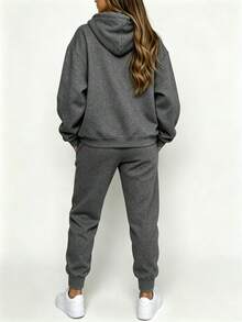 Women Two-Piece Outfits - Dark Grey - View 2