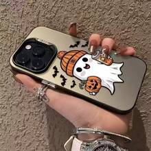 Colorful Silver Halloween Ghost Pumpkin Milk Tea Bat Compatible With 17 Pro Max, 17 Pro, 17 Air, 17, 16 Plus, 15, 14, 13, 12 Pro Max, 11 - Multicolor - View 3