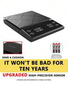 Coffee Scale Timer Scale Kitchen Scale 5kg/0.1g Electronic Scale Food Scale Digital Scale Kitchen Baking Cooking Measurement Tool Minimum Weighing 0.4g - Black - View 13