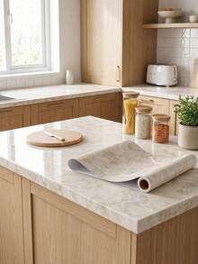 Marble Countertop Waterproof Self-Adhesive Wallpaper, Beige Marble Wallpaper, Self-Adhesive Countertop Sticker, Kitchen Countertop, Table And Cabinet, Entryway Decor, Home Decor, Wall Decor, Bathroom Decor - A - View 8