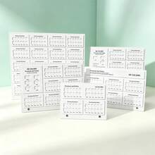 Multi-Color Nail Polish Display Board With Blank Nail Tips And Number Stickers, Includes 24-120 Color Nail Color Swatches, Nail Salon Sample Display Palette, Suitable For DIY Nail Art - Multicolor - View 5