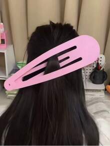 1 Set Large Pink & Blue Giant Comb Hair Clip Set, Photo Prop Decorative Clip, Bag Clip, Party Supplies, Creative Decorative Prank Gift - Multicolor - View 4