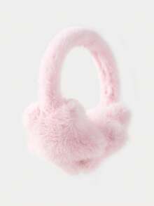 GARASSACC 1pc Women's Five-Pointed Star Solid Color Adjustable Plush Warm Ear Muffs - Pentagram - View 9