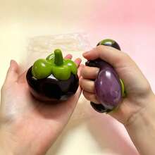 Crunchy Mangosteen Squeeze Toy, Filled Blocks, Squeaky & Shapeable, Slow Rebound, ASMR Sensory Stress Relief Fidget Toy, Fingertip Toy, Suitable For Teens And Adults, Christmas Gift - Multicolor - View 5