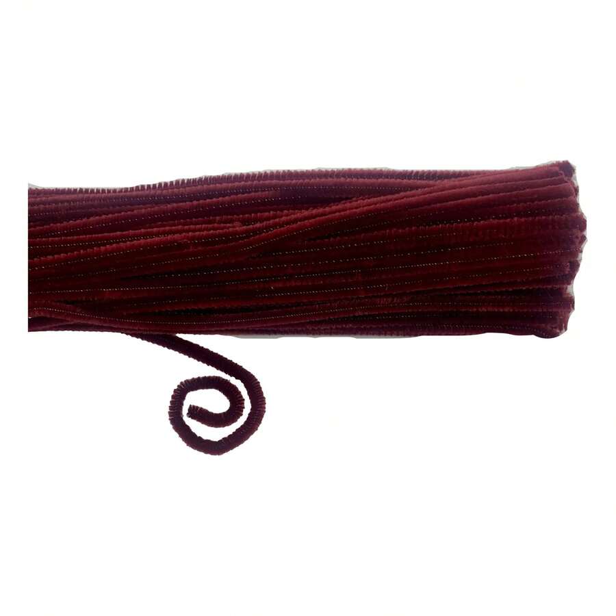 100 Chenille - Limpia Pipas Normal -manualidades = Full - 39 VINO - Ver 1