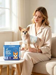 10pcs/12pcs Pet Diapers, Male And Female Dog Diapers, Extra Large Capacity Dog Diapers, Female Dog Period Pants, Pet Menstrual Pants, Prevent Male Dog Harassment, Prevent Pet Urine Mess, Clean And Odorless, Large And Small Dogs, Pet Supplies, Essential For Apartment Pet Owners, Home Pet Urine Pads, Pet Urine Pads, Pet Diapers - Male Dog - View 5