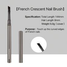 Professional Nail Art Brush Set, Metal Handle Nail Brushes For Gel Polish, Acrylic, French, Liner, Painting, Manicure Tools - Black - View 8