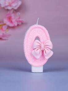 1pc-12pcs Straight Candles Creative Number Candles Cute Bowknot Birthday Candles Holiday Party Anniversary Cake Candles Pink - Pink - View 20