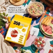 100/50個一次性塑膠食物儲存蓋，可重複使用廚房冰箱剩食水果密封蓋，防異味防漏防塵冷凍庫蓋，冰箱保鮮蓋，廚房使用 - 新款 - 查看 13
