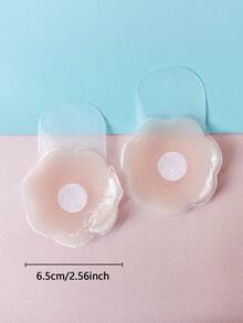 8pcs/Set Breathable Silicone Bra Petals, Invisible Nipple Cover Tape For Wedding Dress, Summer/Winter 8pcs/Set Breathable Silicone Bra Petals, Invisible Nipple Cover Tape For Wedding Dress, Summer/Winter - Silicone Flower/round (lifting Style) - View 4