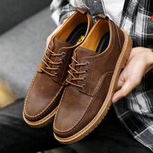 Men's Formal Shoes Casual Premium British Style Soft Leather Business Shoes - Brown - View 3