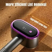 Dual-Head Fabric Shaver 800mAh Rechargeable Digital Display 12 Blades Lint Remover Large Capacity Storage Box Electric Clothing Lint Trimmer Suitable For Sweaters And Coats - Invisible dust collection box - View 2