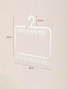 1pc Space-Saving Multi-Function Clip Drying Rack, Suitable For Socks And Underwear, Efficient Clothes Drying Rack, Suitable For Bedroom, Bathroom And Dorm Decor, Holiday Room Home Bed Decor, Can Hang Dresses, Long Pants, Shoes, Jeans, Boots, Skirts, Spring Minimalist Summer Tops - Multicolor - View 17
