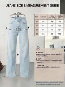 SQUALO Women's High Waisted Blue Jeans With Ripped Women Jeans - Aquarius Blue - View 5