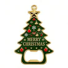 Christmas Bottle Opener Santa Claus Reindeer Gingerbread Man Bottle Opener Fridge Magnet Christmas Hanging Decoration - View 2
