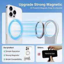 Pegangan Kamera Ponsel Magnetik dengan Remote Rana yang Dapat Dilepas, Braket Pemotretan Ponsel Universal dengan Pemicu Zoom Jarak Jauh, Stabilizer Gimbal Genggam untuk Fotografi Smartphone, Kompatibel dengan Ponsel Apple dan Android, untuk Selfie/Vlog/Perekaman Video - MultiWarna - View 5