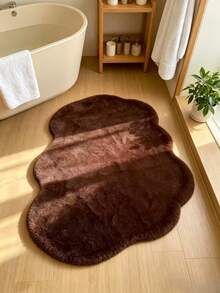 1pc Autumn/Winter Faux Rabbit Fur Design Decorative Rug Mat - Luxury Decor, Plush Feel Rug, Decorative Carpet, Bedroom Decoration, Small Rug, Carpet, Home Decor, Living Room Rug, Living Room Small Rug, Bedroom Rug, Living Room Home Decor, Outdoor Rug, Washable Rug - Multicolor - View 3