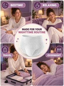 5/16/36pcs Women's Period Panties, Comfortable & Soft, Ultra-Thin & Breathable, Suitable For Various Body Types, Leak-Proof & Absorbent, Perfect For Period Travel Or Business Trips - Menstrual Pants - View 10