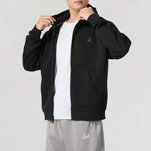 Nike Loose Fit Colorblock Woven Hooded Windbreaker Casual Versatile Everyday Basic Sports Jacket Men's White/Grey - Black - View 4